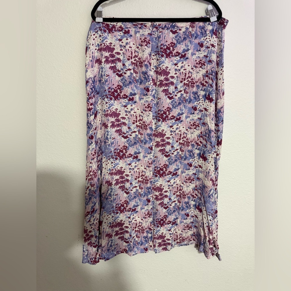Reformation Floral Midi Skirt - Purple and Pink - Picture 4 of 5